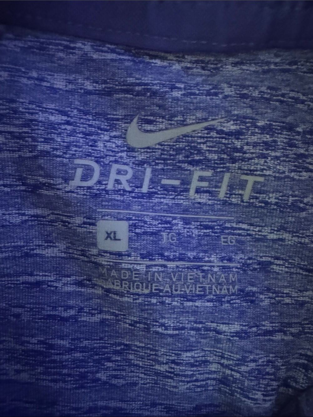 Nike Dri-FIT Chambers Bay Golf Polo Men’s XL Blue/purple Heather Performance - Picture 6 of 6